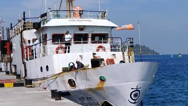 Government ferry at Andaman Islands port
