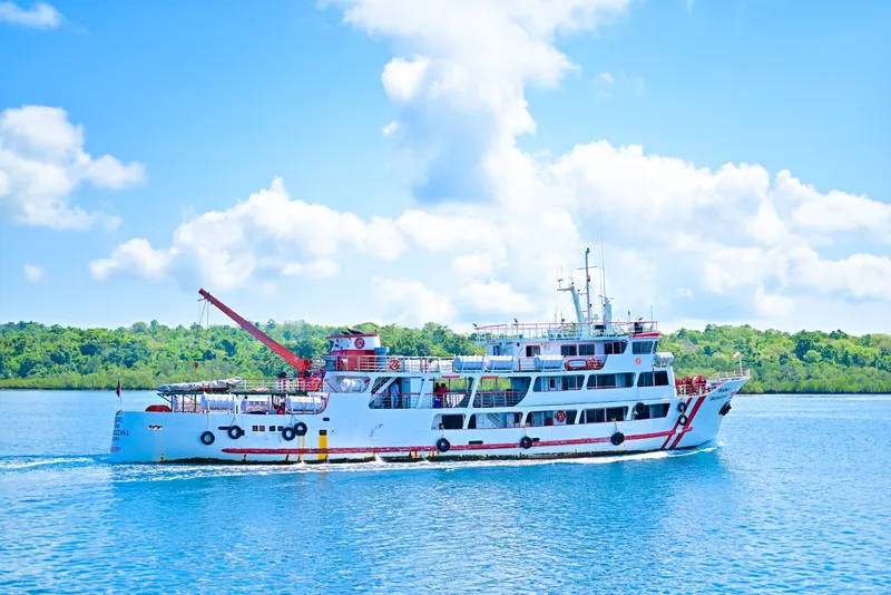 Green Ocean 1 ferry exterior at Port Blair Andaman Islands