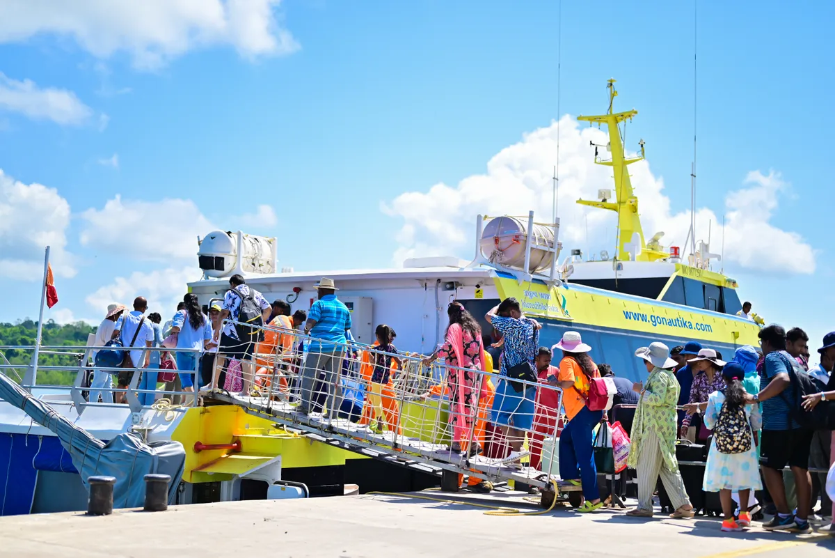 Nautika ferry docked at Haddo Jetty Port Blair