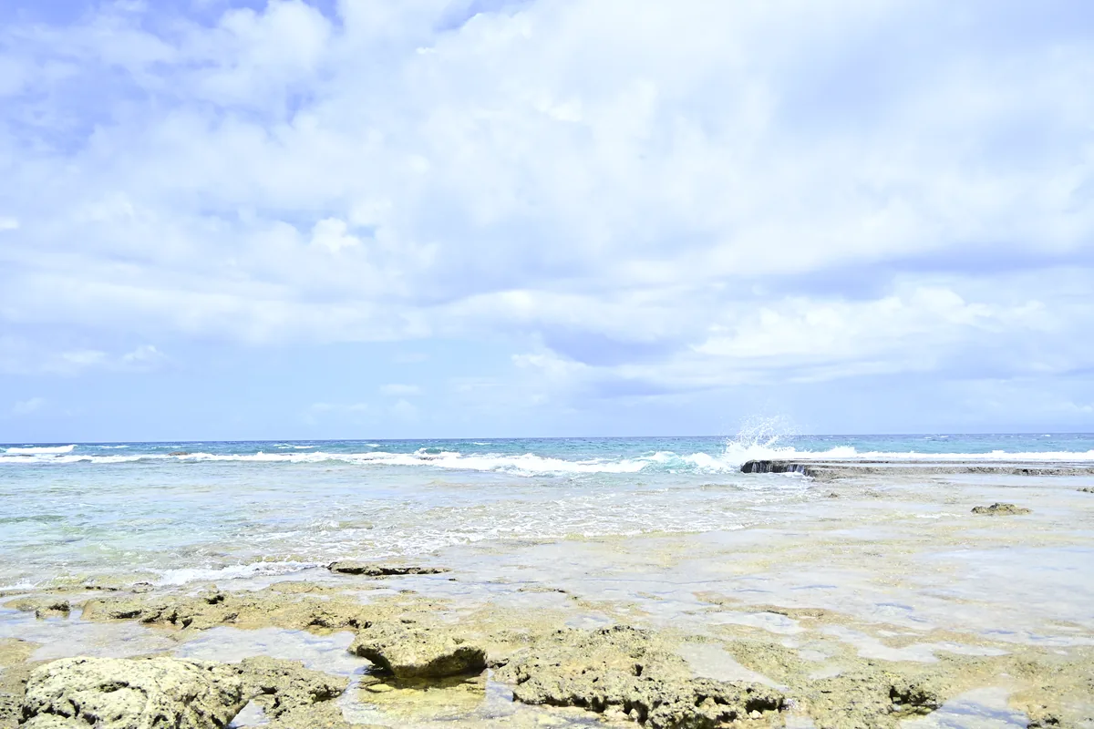 Tidal pools around the Natural Bridge