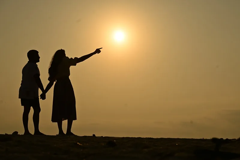 Laxmanpur Beach sunset, Neil Island — the Port Blair to Neil journey
